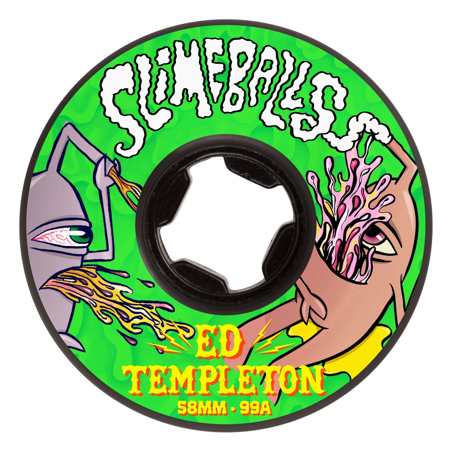 Slime Balls Ed Templeton 58mm 99a Wheels - Black