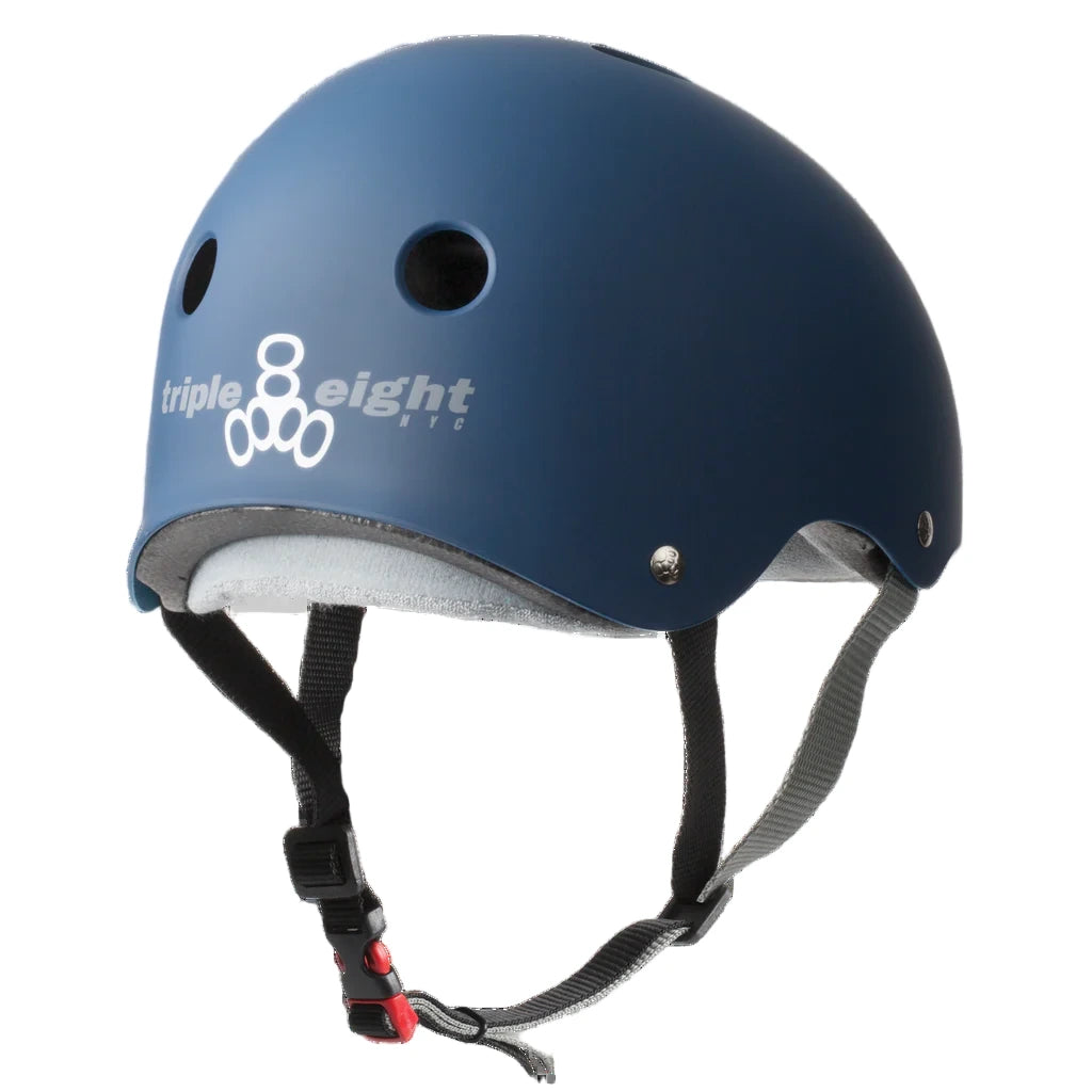 Triple Eight Certified Sweatsaver Helmet - Navy Matte