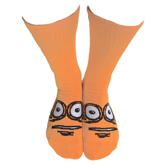 Heroin Big Egg Socks - Neon Orange