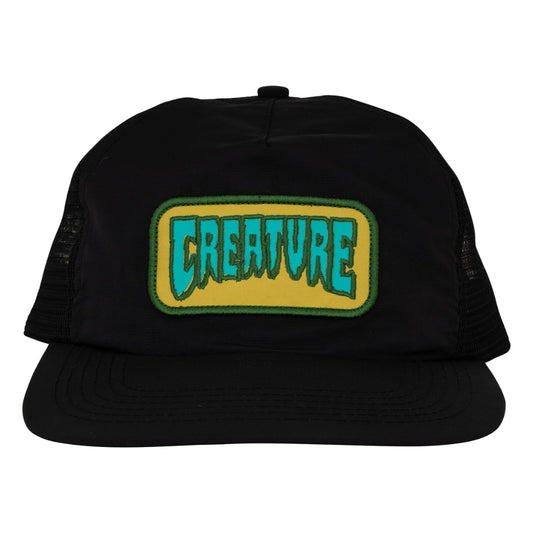 Creature Haunted Sea Unstructured Trucker Hat - Black