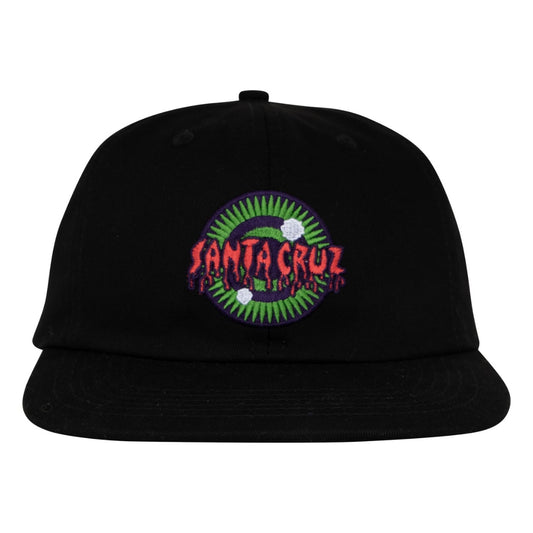 Santa Cruz Roskopp Iris Snapback Hat - Black