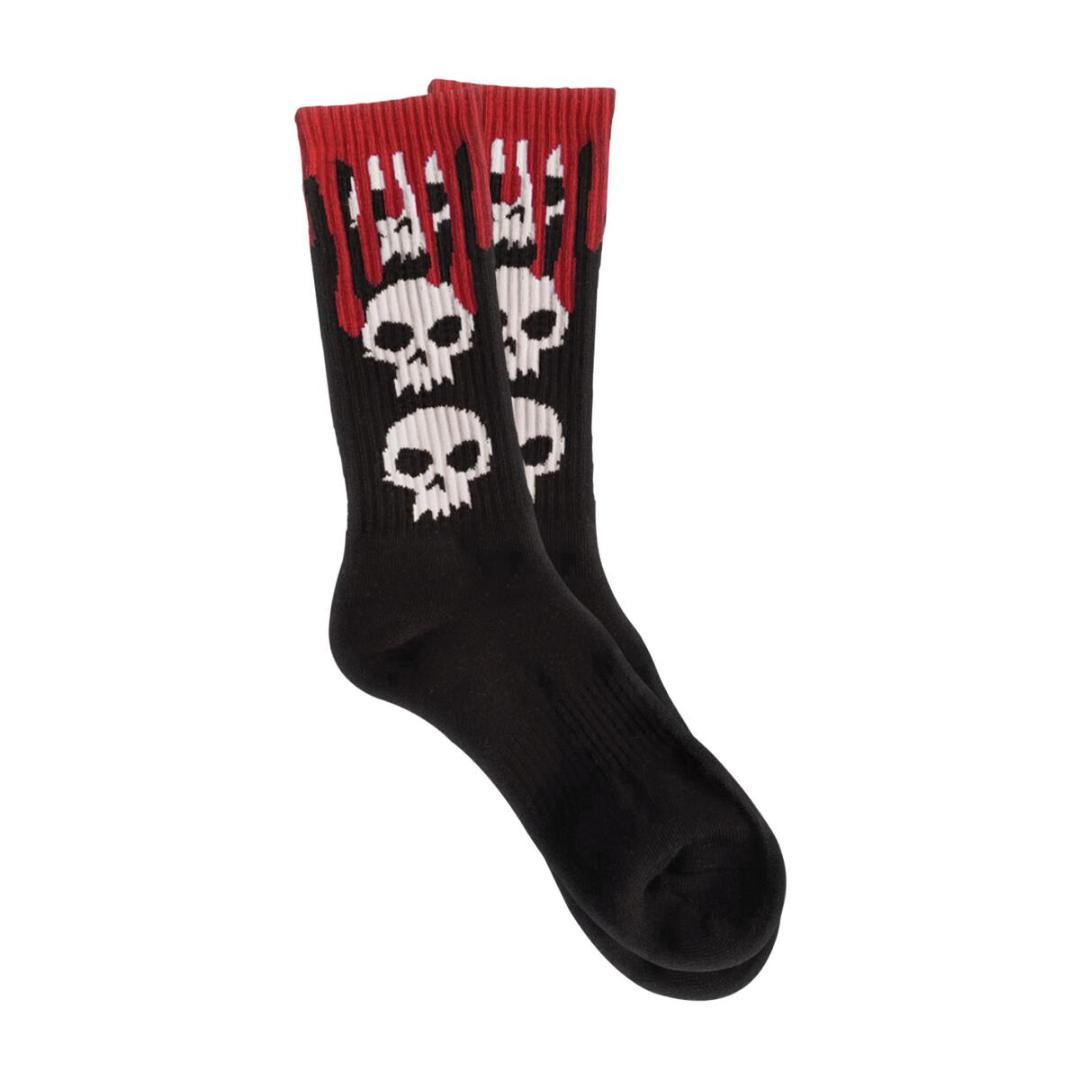 Zero 3 Skull Blood Black Socks