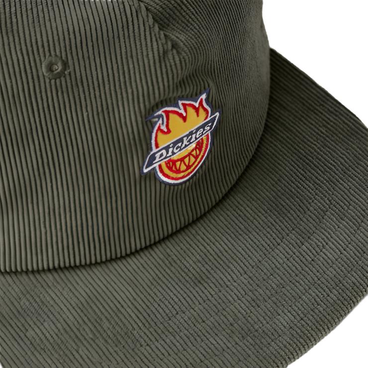 Dickies x Spitfire Corduroy Snapback Hat - Olive Green