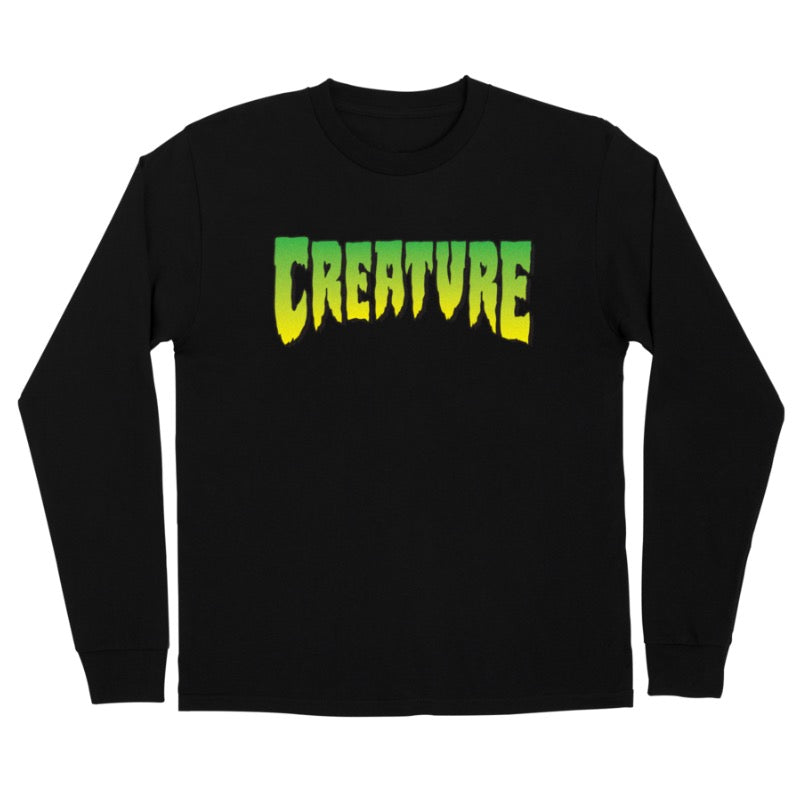 Creature Logo Longsleeve Black Tee