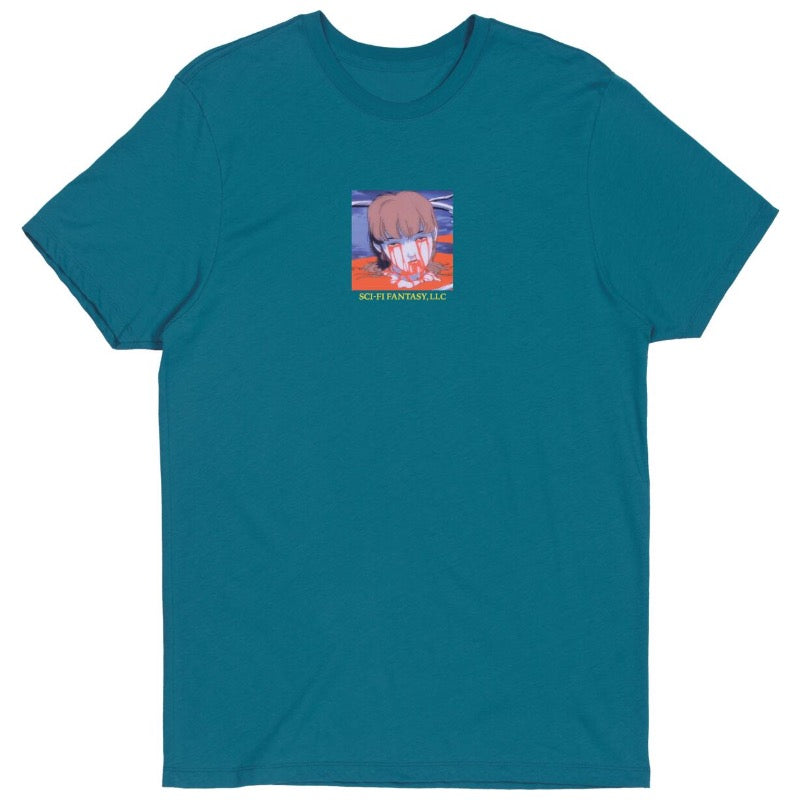 Sci-Fi Fantasy Leaking Eyes Sea Blue Tee