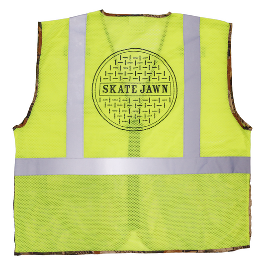 Skate Jawn Sewer Cap Safety Vest - High Viz/Camo