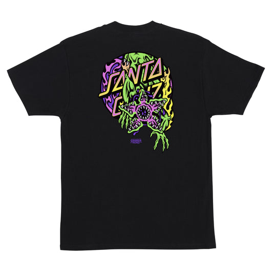 Santa Cruz x Stranger Things Demogorgon Tee - Black