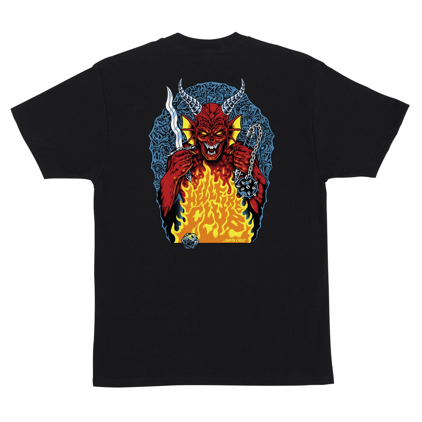 Santa Cruz x Stranger Things Hellfire Pit Tee - Black