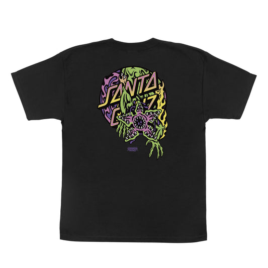 Santa Cruz x Stranger Things Demogorgon Youth Tee - Black