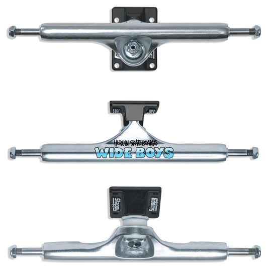 Slappy ST1 Hollow Wide Boy 11.0" Truck - Polished/Black