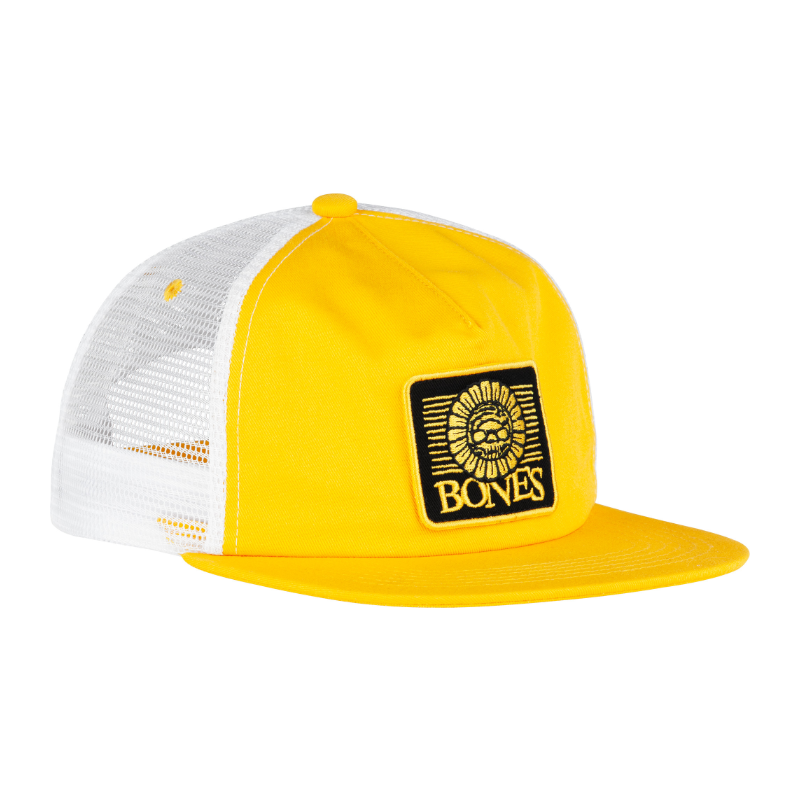 Bones Wheels Pushing Up Daisies Gold/White Trucker Hat