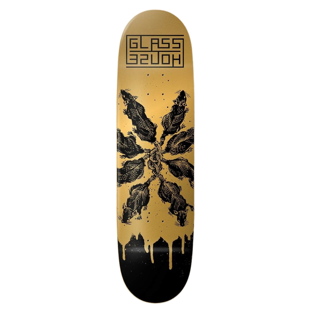Glass House Rats 8.5" Deck - Gold/Black