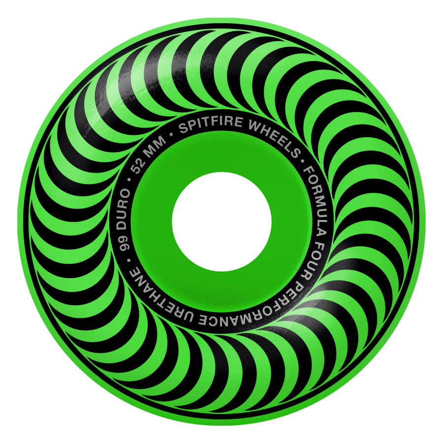 Spitfire F4 52mm 99a Classic Wheels - Neon Green