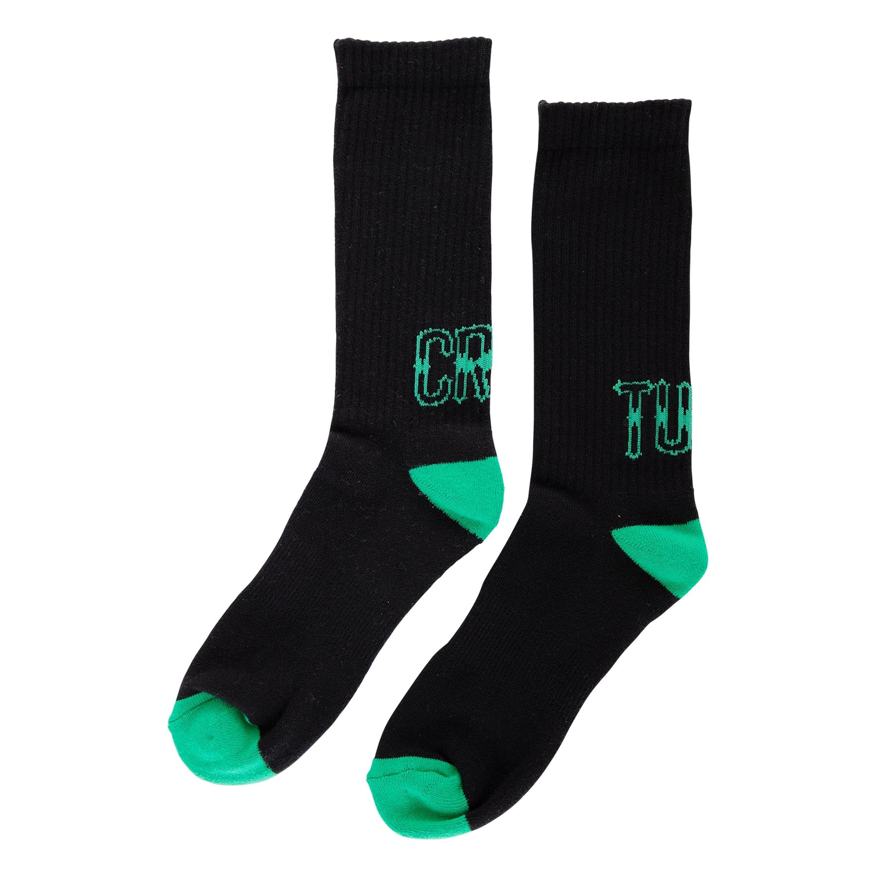 Creature Drop Out Crew Socks - Black