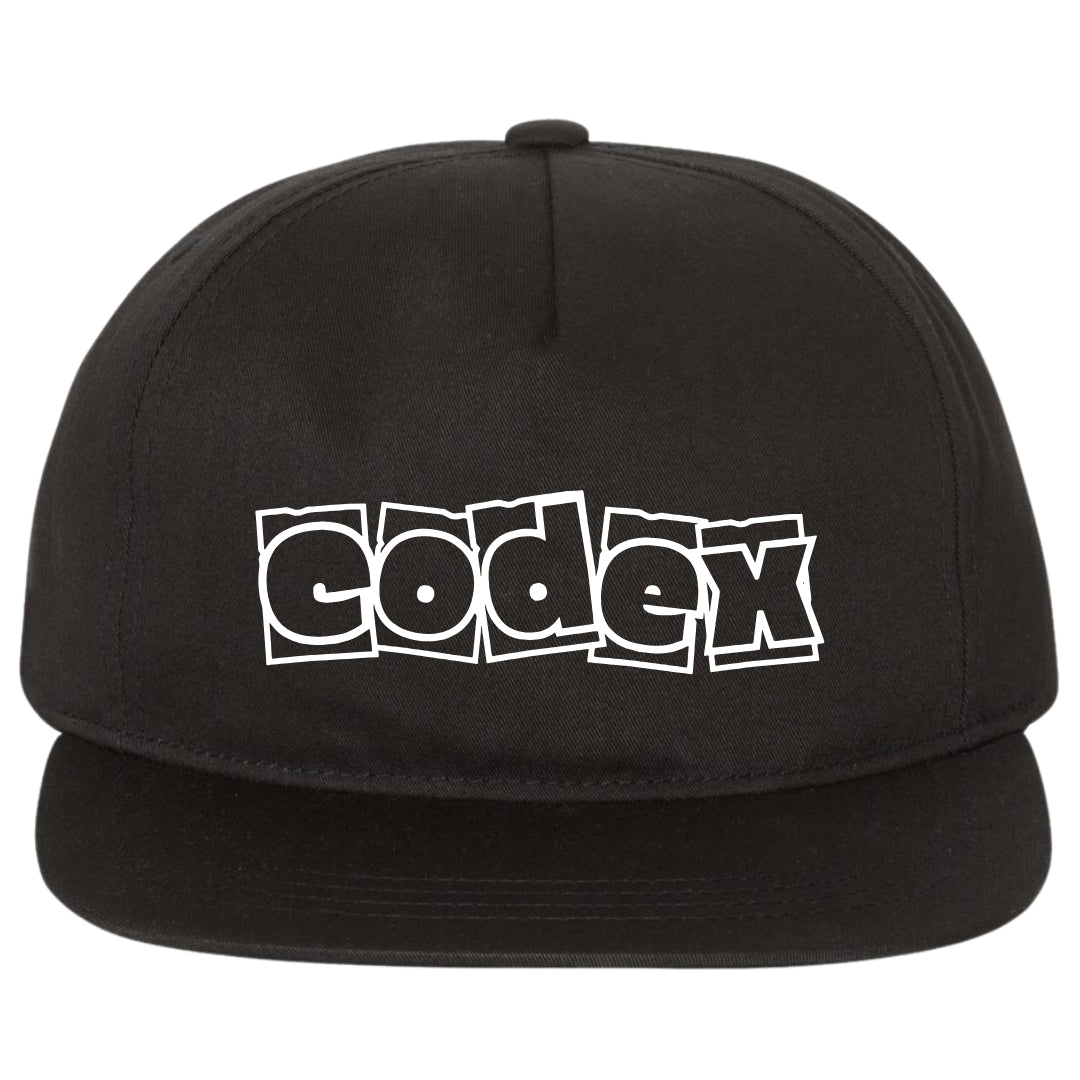 Codex Box Logo Snapback Hat - Black