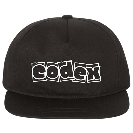 Codex Box Logo Snapback Hat - Black