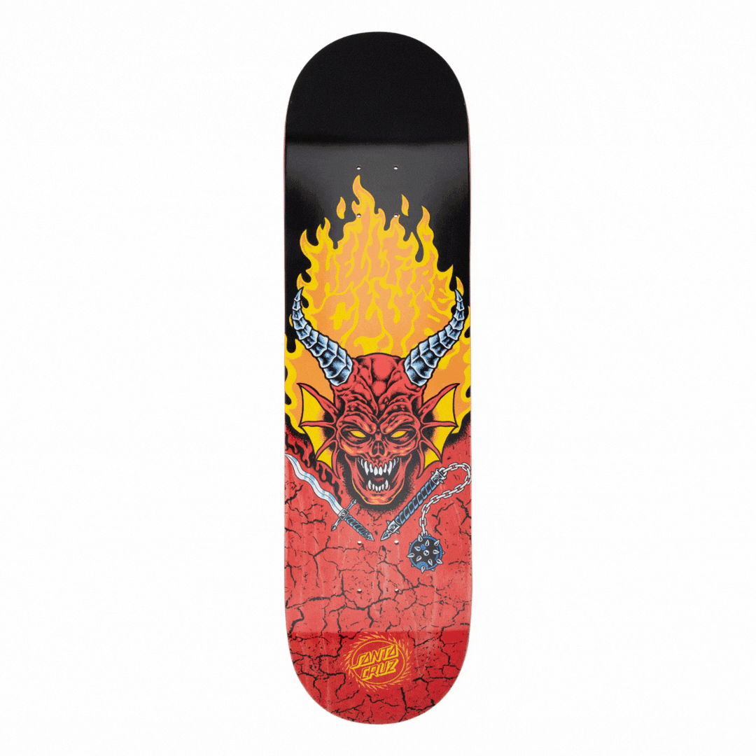 Santa Cruz x Stranger Things Hellfire Club 8.25" Deck