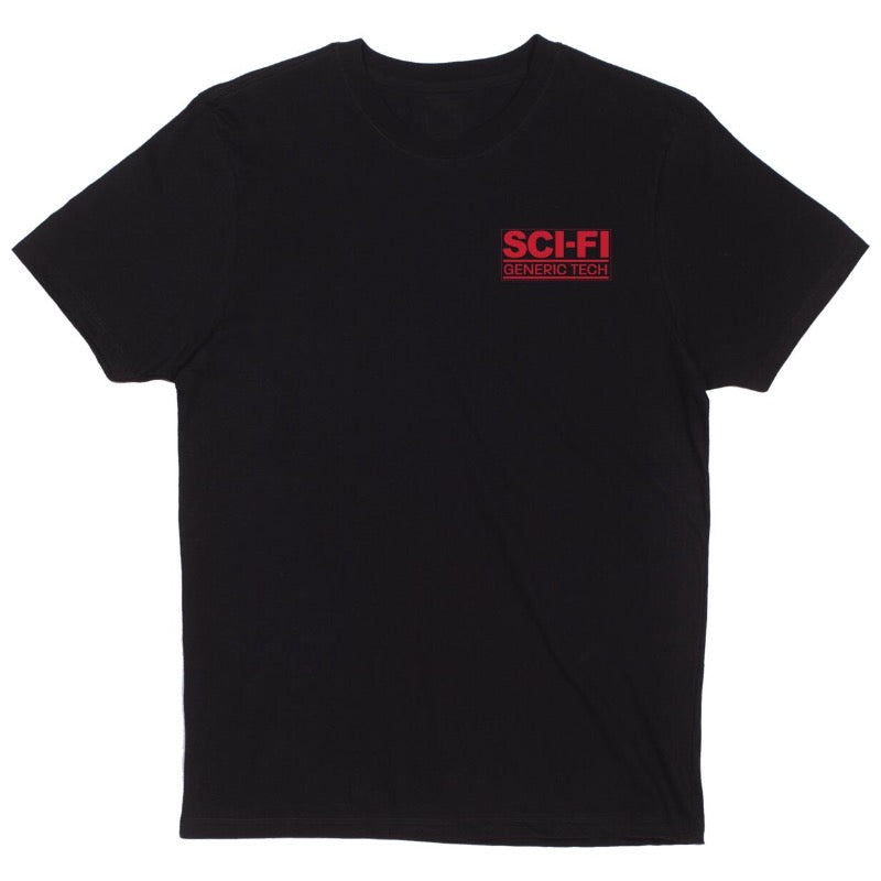 Sci-Fi Fantasy Generic Tech Black Tee