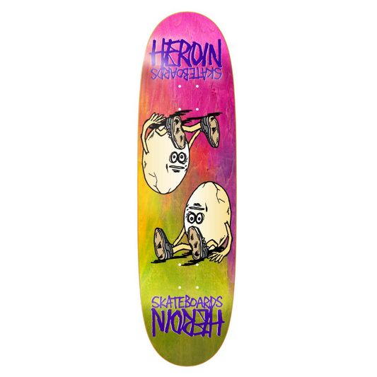 Heroin Symmetrical Egg 8.75" Rainbow Ply Deck