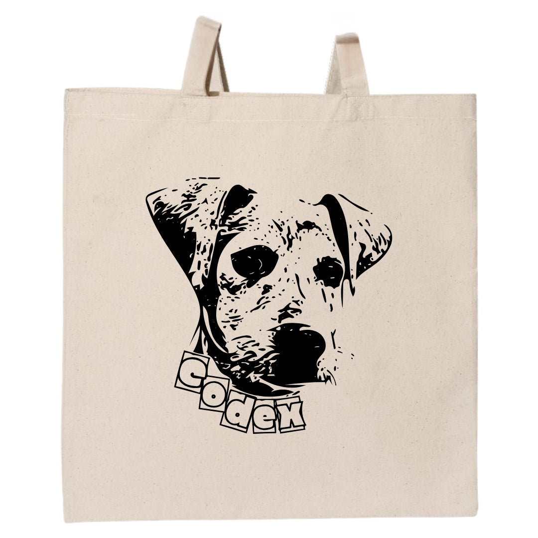 Codex "The Shop Dog" Natural Tote