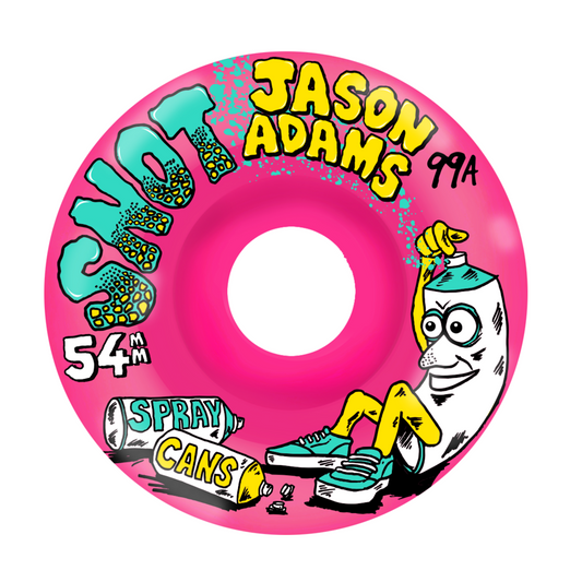 Snot Jason Adams Spray Cans 54mm 99a Wheels - Pink