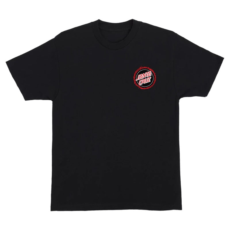 Santa Cruz Screaming 50 Black Tee - front