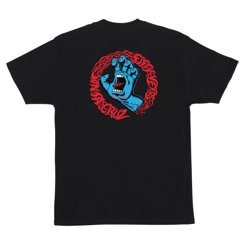 Santa Cruz Screaming 50 Black Tee - back