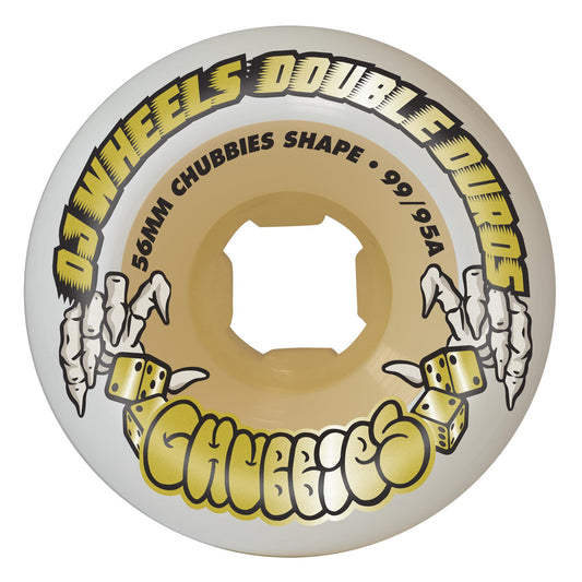OJ Chubbies Double Duro Wheels - White Gum