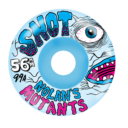 Snot Nolan Mutants 56mm 99a Wheels - Ice Blue