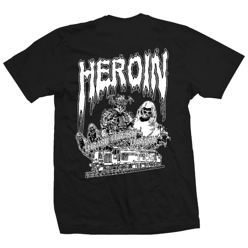 Heroin Ghost Train Black Tee - back