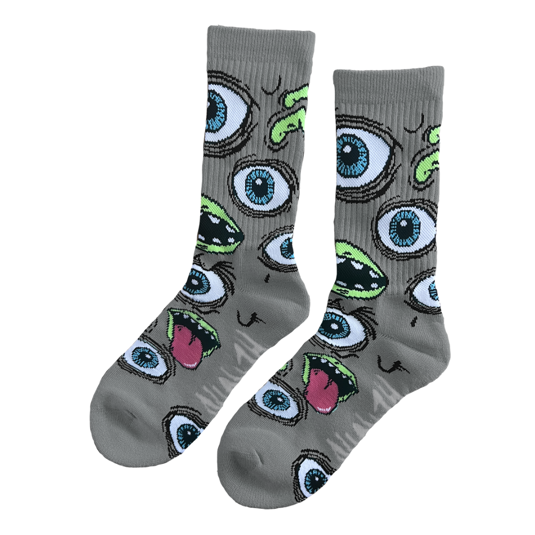 Heroin Mutant Socks - Grey