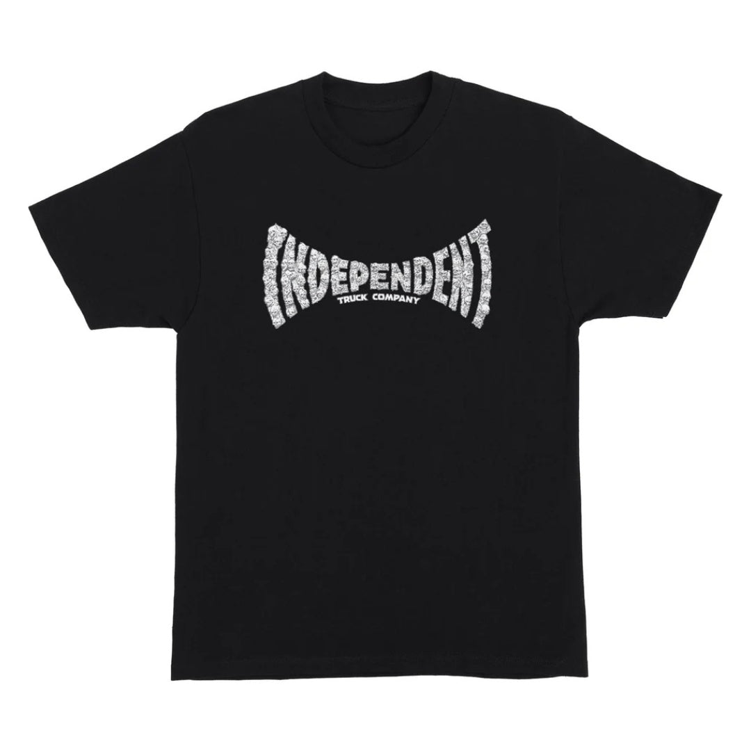 Independent Skull Span Tee - Black