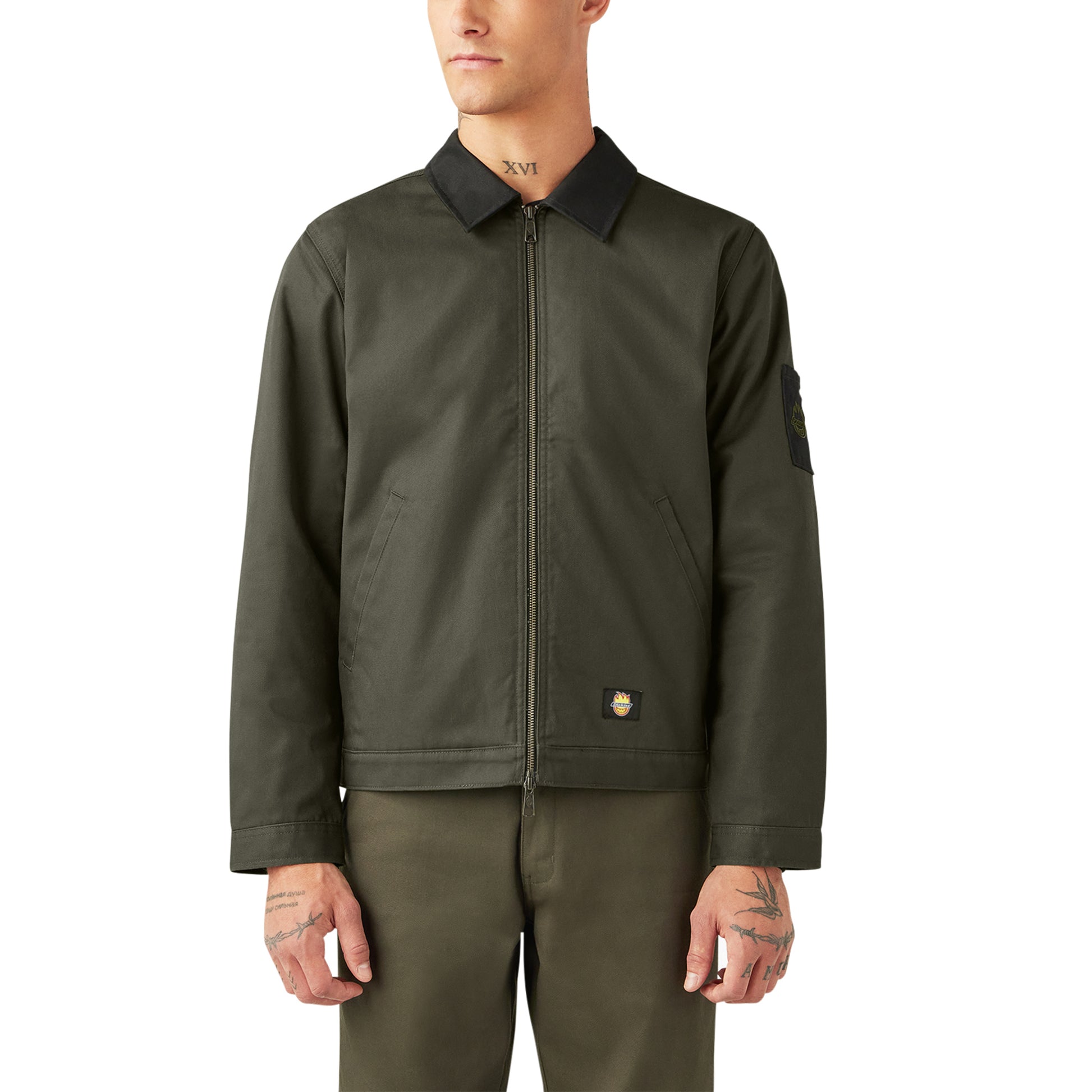 Dickies x Spitfire Lined Eisenhower Jacket - Olive Green