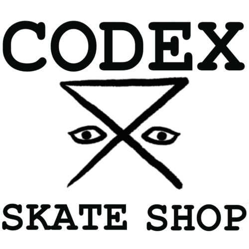 Logo with text reading "Codex Skate Shop"