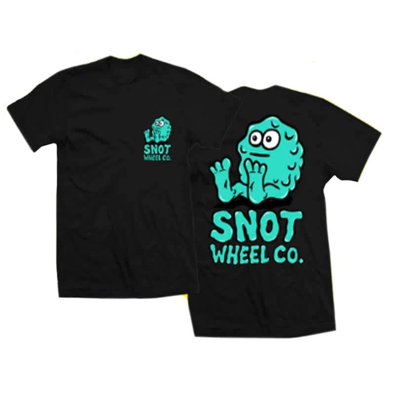 Snot Wheels Booger Logo Tee - black