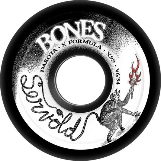Bones Wheels X-Formula Servold Eternal Search V6 Widecut 99a Black Wheels