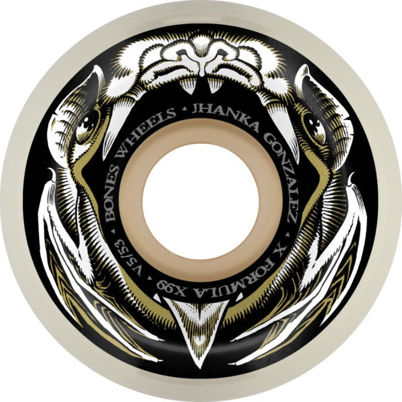 Bones Wheels X-Formula Jhanka Night Flight Sidecut 99a Wheels